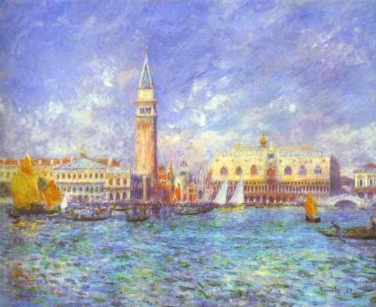 Doges Palace, Venice - 1881 - Pierre Auguste Renoir Painting